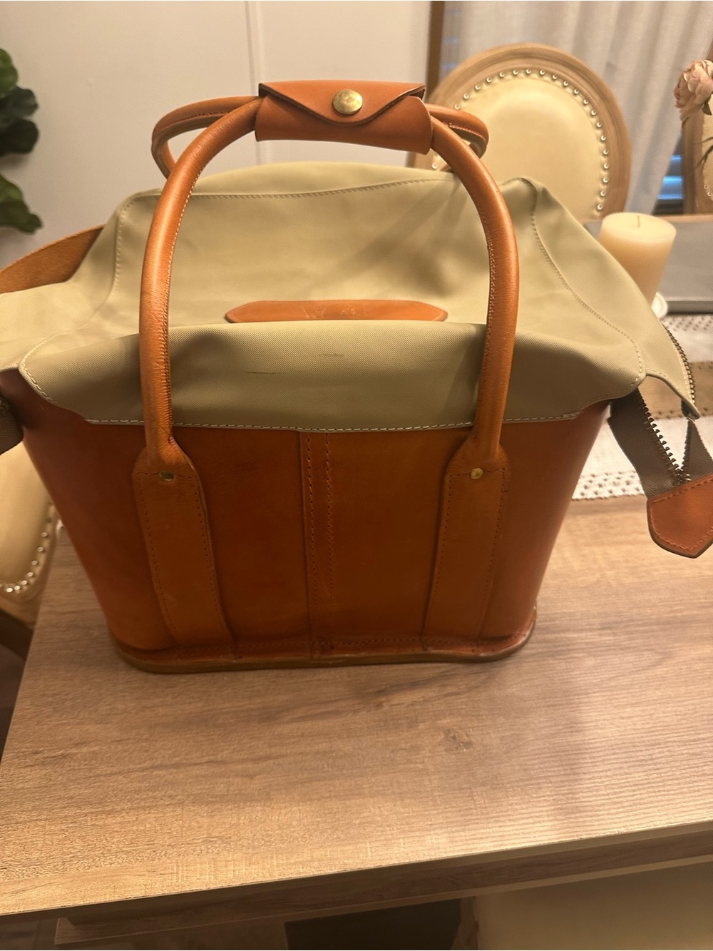 EA Designs Leather Cooler Tote Insulated Bag